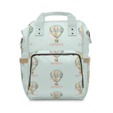 Load image into Gallery viewer, Multifunctional Diaper Backpack, Vintage Hot Air Balloon, Personalized Baby Shower Gift, Welcome Nursery Present, Infant Babyshower
