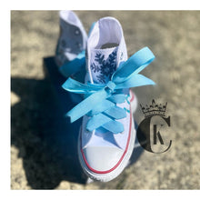 Load image into Gallery viewer, Glitter Elsa Frozen Converse
