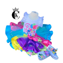 Load image into Gallery viewer, Baby Shark Ribbon Tutu set (bold colors)
