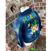 Load image into Gallery viewer, Baby Shark denim Jacket
