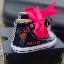 Load image into Gallery viewer, Glitter &amp; Rhinestones Boss Baby CONVERSE shoes
