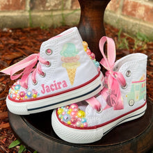 Load image into Gallery viewer, Ice Cream CONVERSE/ HIGH TOP shoes
