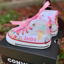 Load image into Gallery viewer, Ice Cream CONVERSE/ HIGH TOP shoes
