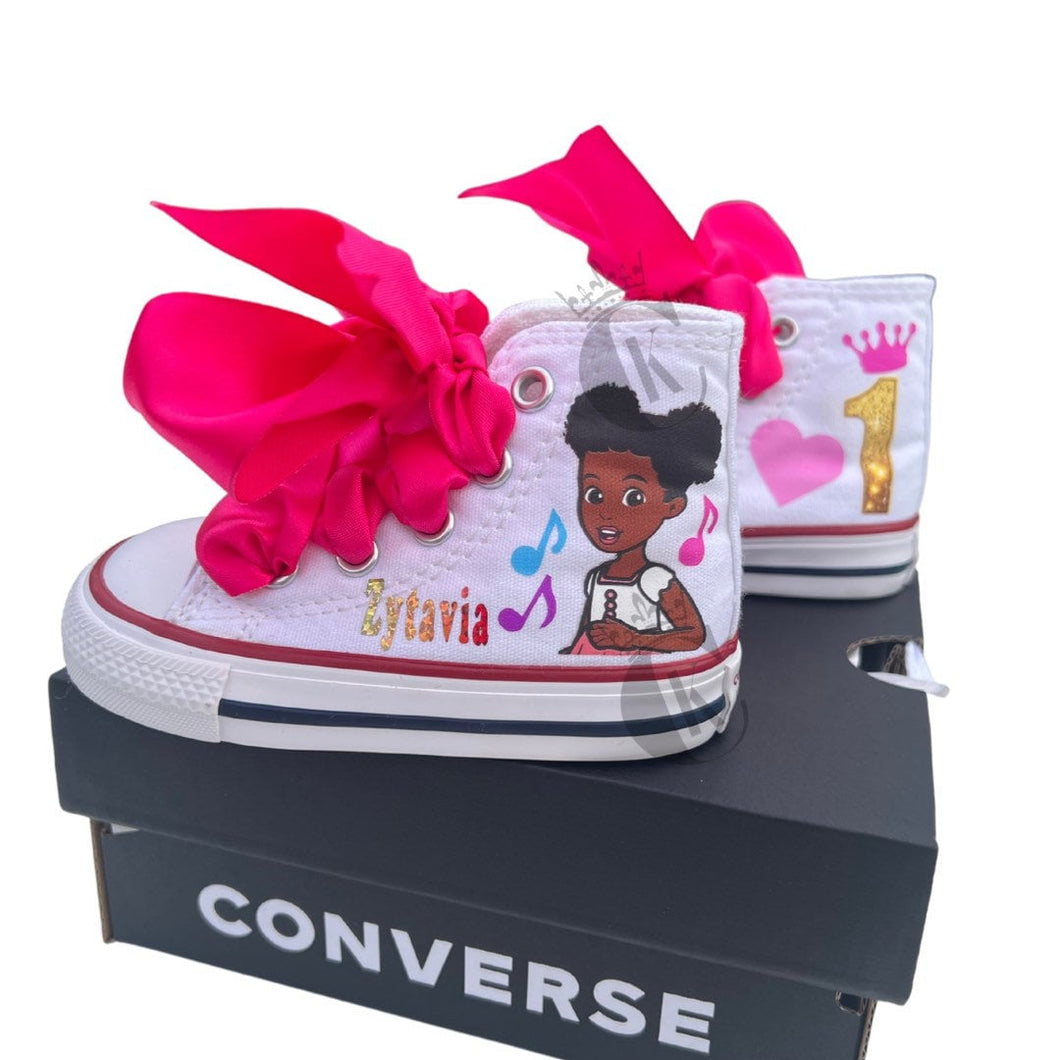 Gracie’s Corner HIGH TOP Converse shoes