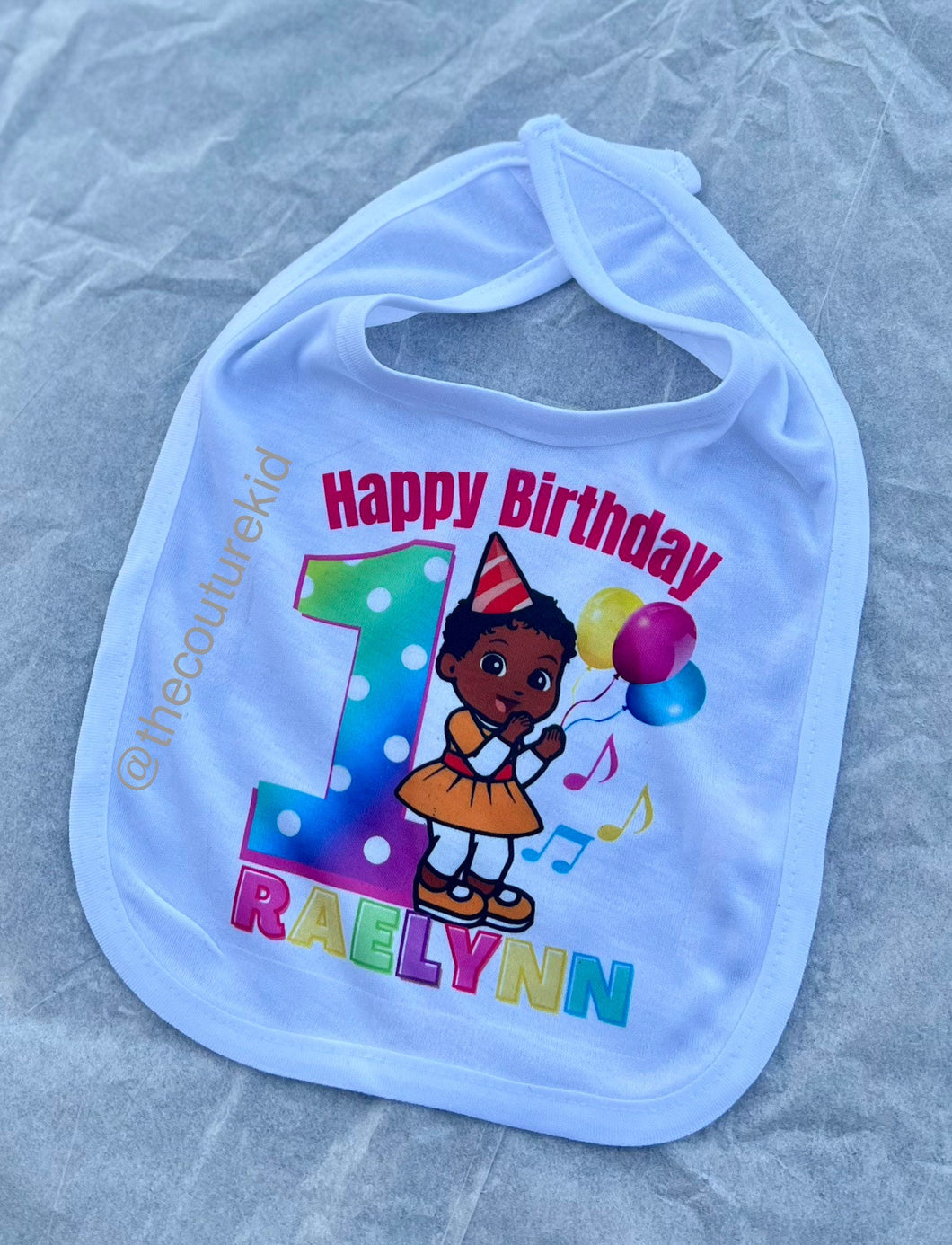 Gracie Corner’s Baby Sister Personalized Bib