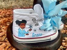 Load image into Gallery viewer, Gracie’s Corner Winter HIGH TOP Converse shoes
